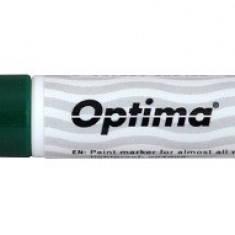 Marker Cu Vopsea Optima Paint 3713, Varf Rotund 2.0mm, Grosime Scriere 1-2mm - Verde