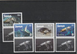 Samoa 2016-Fauna,WWF,Testoase,Serie 4 valori,cu vignete V,,MNH,Mi.1348-1351, Nestampilat