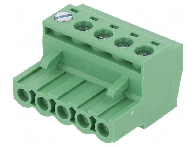 Regletă Conexiuni Deconectabilă 5mm 5 Piste Mufă Dreaptă