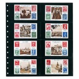 Set 5 folii negre, Favorit Special, cu 16 buzunare orizontale de 70 x 125 mm