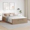 Cadru de pat Cappuccino 140 x 200 cm Piele artificială