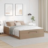 Cumpara ieftin Cadru de pat Cappuccino 140 x 200 cm Piele artificială