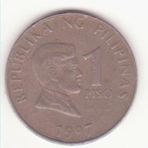 Filipine ( Philippines) 1 piso 1997 -Jose Rizal. foto