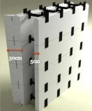 Cofraje din polistiren EPS100 cu distanţieri pentru Case Pasive.