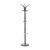 Cuier metal negru Alan 37x37x175 cm