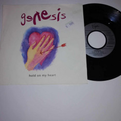 Genesis Hold on my heart single vinil vinyl 7” EX 1991 Virgin Ger