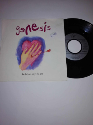 Genesis Hold on my heart single vinil vinyl 7&amp;rdquo; EX 1991 Virgin Ger foto