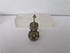 Miniatura - Vioara din Argint - 42x14 mm, Ornamentale