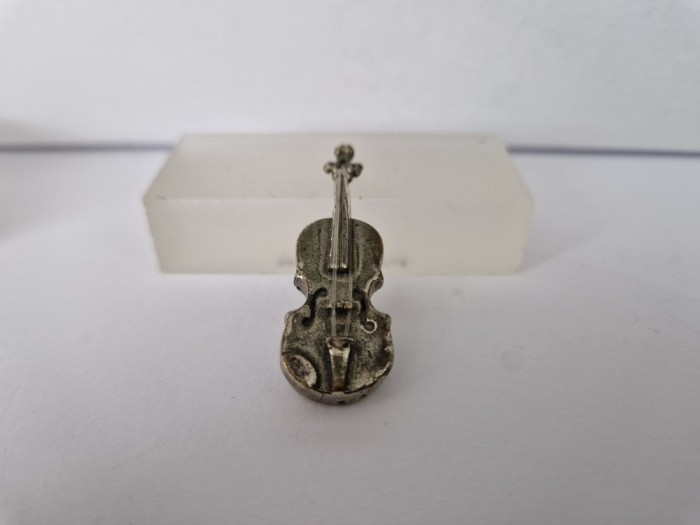 Miniatura - Vioara din Argint - 42x14 mm