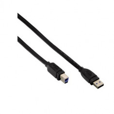 Cablu Hama tip USB 3.0 M/M 1.8m negru foto