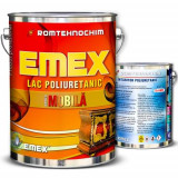 Pachet Lac Poliuretanic pentru Mobila &ldquo;Emex&rdquo; - Castan - Bid. 3 Kg + Intaritor - Bid. 0.9 Kg