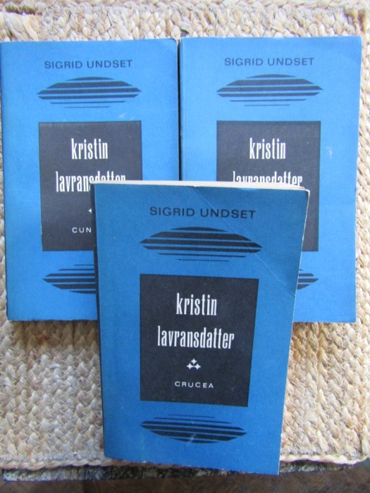 KRISTIN LAVRANSDATTER-SIGRID UNDSET (3 VOL)