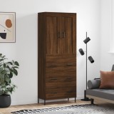 vidaXL Dulap &icirc;nalt, stejar maro, 69,5x34x180 cm, lemn compozit