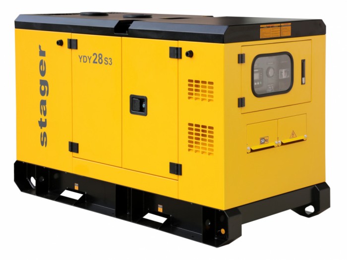 Generator insonorizat Stager YDY28S3, 28kVA, 36A, 1500rpm, trifazat, diesel