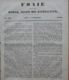 Cumpara ieftin Foaia pentru minte , inima si literatura , nr. 36 , 1851 , Brasov , Muresanu