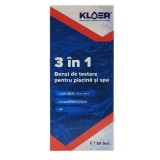 Benzi pentru analiza clor liber / pH / alcalinitate, pentru apa piscina, Kloer 3 in 1