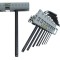 Stanley 0-89-904 Set 9 imbusuri cu maner, combinate, cap sferic si drepte