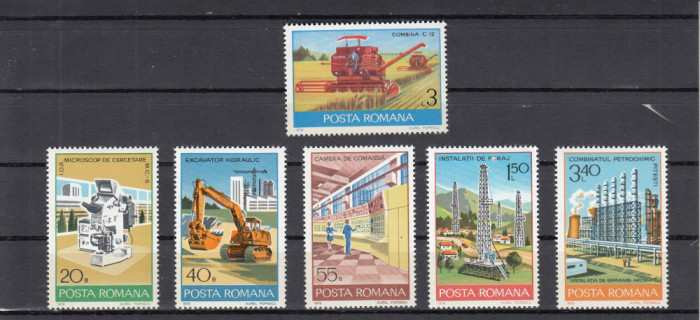 ROMANIA 1978 LP 962 INDUSTRIE ROMANEASCA SERIE MNH