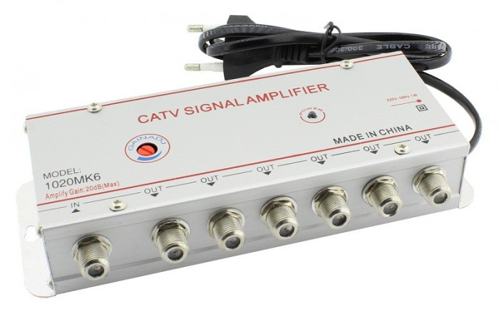 Amplificator semnal TV, CATV, 6 iesiri, 1020MK6, 110798