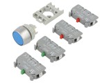 Comutator: acţionat prin apăsare 22mm Poz.i stab: 1 albastră