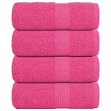 VidaXL Prosoape pentru oaspeți 4 buc Roz 30x50 cm 360 g/m&sup2; 100% bumbac