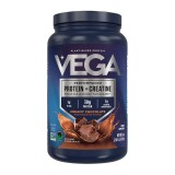 Vega Protein + Creatine Chocolate Flavor, Proteina Vegetala + Creatina Cu Aroma