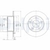 DELPHI BG2746 Disc frana