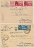 ROMANIA 1948 doua intreguri postale cu francaturi RPR / Mihai I interesante