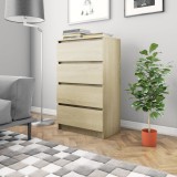 vidaXL Servantă, stejar Sonoma, 60 x 35 x 98,5 cm, PAL