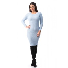 J939-4 Rochie simpla si mulata pe corp cu maneci lungi