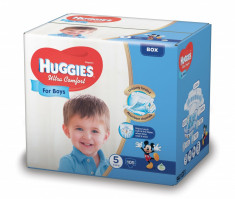 Scutece Huggies Ultra Confort BOX 5, Baieti, 12-22 kg, 105 buc foto