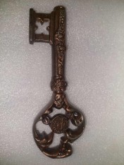 Tirbuson vechi Romanesc de colectie,tirbuson cheie medievala inscriptionata ploiesti-INDUSTRIAL EXPORT,Tirbuson RAR Romanesc de colectie,MASIV