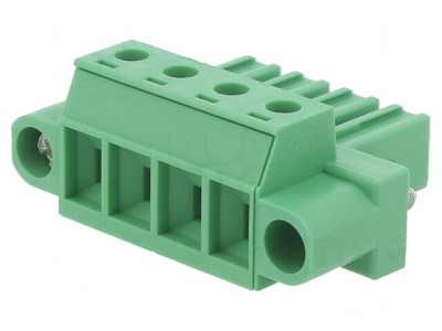Regletă de conexiuni deconectabilă 4 piste 7,62mm foto