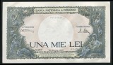 q647 ROMANIA 1000 lei 1945 aUNC doar cu urme de manipulare