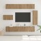 vidaXL Set comodă TV 8 pcs stejar artizanal 30.5 x 30 x 90 cm 3393134
