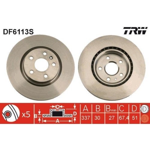 Set disc frana Opel Insignia (G09) 07.08-03.17, Insignia A Country Tourer (G09) 07.08-03.17, Insignia Saloon (G09) 07.08-03.17, Insignia Sports Toure