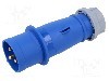 Conector alimentare AC, IEC 60309, IP44, 32A, 0,23kV, 3 pini, TAIZHOU BAOLUDA ELECTRIC - QX260