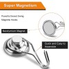 Magnet Neodim Puternic 25mm, 20kg, Carlig Rotativ 360&deg;, Carcasa Otel, Agatare Scule, Prosoape, Cabluri, Garaj, Atelier
