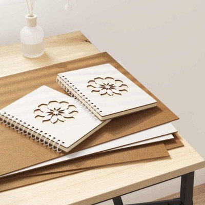 vidaXL Panouri Decor 12 pcs Alb 30 x 42 x 0.3 cm Lemn compozit foto