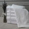Set 6 Prosoape Bumbac Pakistanez Luxury 500g/mp, Alb, 50x77cm, 50x90cm, 67x135cm