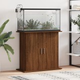 vidaXL Suport acvariu, stejar maro, 81x36x73 cm, lemn prelucrat