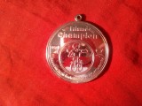 Medalie Germania - Ciclism , sponsor ADAC si Posta , metal , d=4,5cm