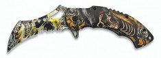 Briceag Karambit M. ALBAINOX 3D skull FOS foto