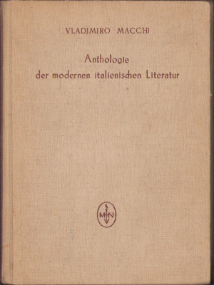 HST C3323 Anthologie der modernen italienischen Literatur 1953 Vladimiro Macchi foto