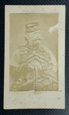 GARIBALDI , FOTOGRAFIE C.D.V. , SFARSIT DE SECOL XIX foto