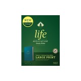 NLT Life Application Study Bible, Third Edition, Large Print (Leatherlike, Teal Blue, Indexed)