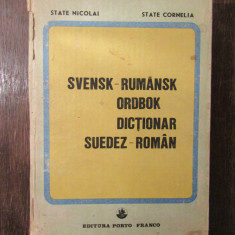 DICTIONAR SUEDEZ-ROMAN STATE NICOLAI , STATE CORNELIA , 1990