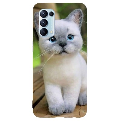 Husa compatibila cu Oppo A5 (2020) model Smol cat, Silicon, TPU, Viceversa foto