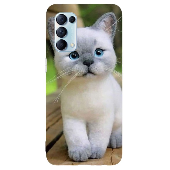 Husa compatibila cu Oppo A53 model Smol cat, Silicon, TPU, Viceversa