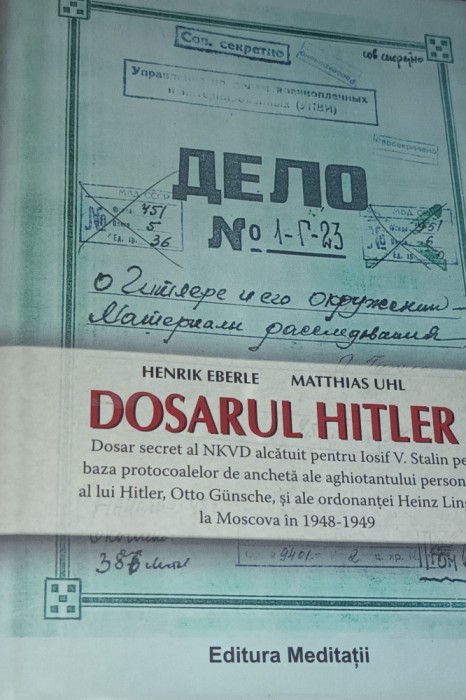 DOSARUL HITLER HENRIK EBERLE , MATTHIAS UHL CARTONAT